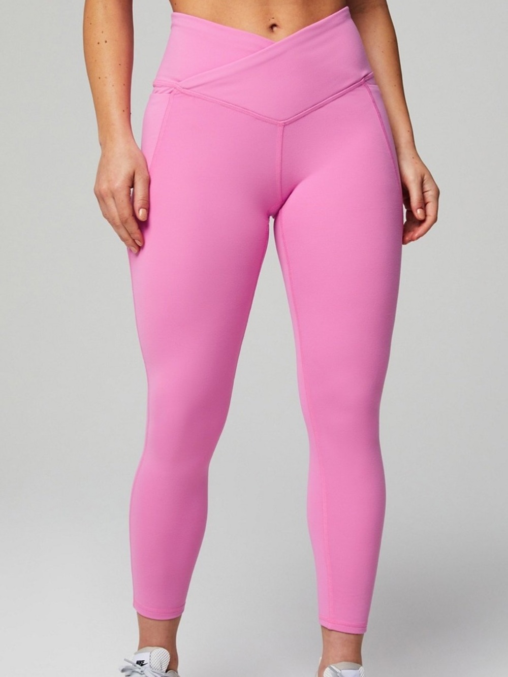 Fabletics Pink High-Waist V-Crossover Leggings
